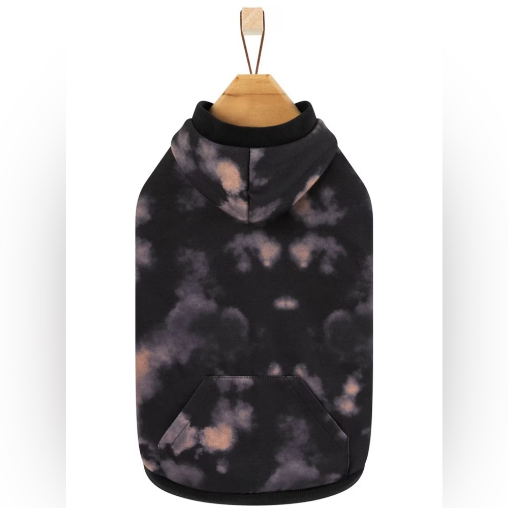 Reverse Tie Dye Dog Hoodie